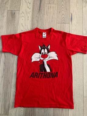 Vintage 1983 Artex Sportswear Sylvester the Cat "Arithona" T-Shirt Size L